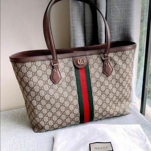 Unemployed. Clearing out my closet. I have a brand new Ophidia GG brown tote.